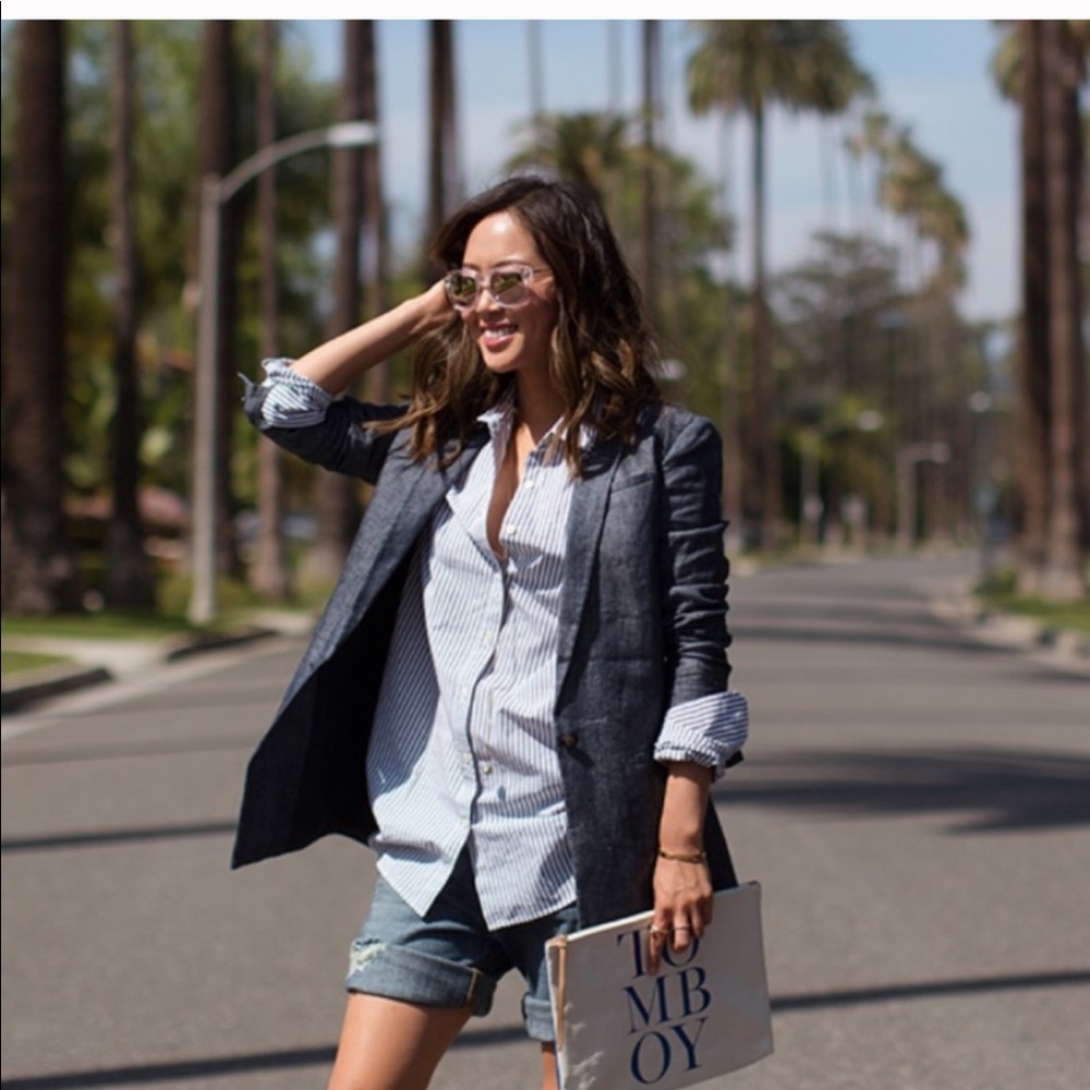 Banana Republic linen blazer